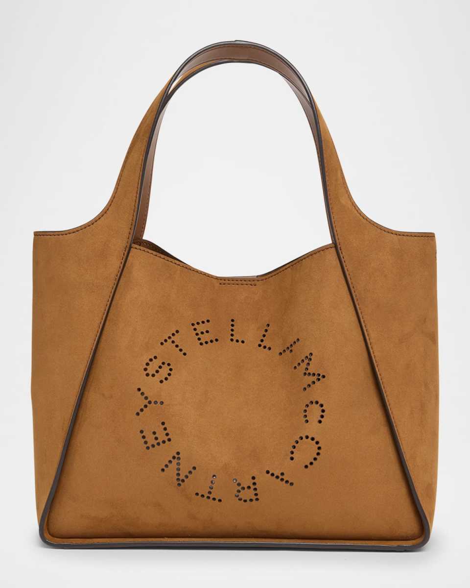 Logo Vegan Suede Crossbody Bag